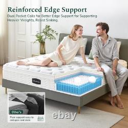 SZsuilong Single Mattress 3FT Memory Foam Pocket Sprungs Hybird Mattress with