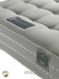 Sareer Gel 1500 Pocket Sprung Memory Foam Mattress Various Sizes