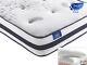 Sareer Pocket Sprung Mattress 1000 Gel Memory Foam Double King Free Pillows