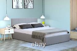 Side Lift Bed Ottoman Storage Bed Frame & Mattress Single 4ft Double King Size