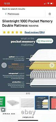 Silent Night 1000 pocket memory double mattress