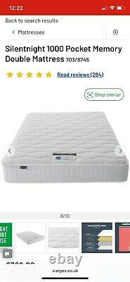 Silent Night 1000 pocket memory double mattress