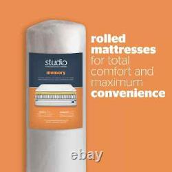 Silentnight Studio Hypoallergenic Memory Foam Hybrid Rolled Mattress in 3 Sizes