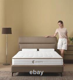 Single 20cm Thick Memory Foam Hybrid Mattress & Pocket Sprung Medium Firm
