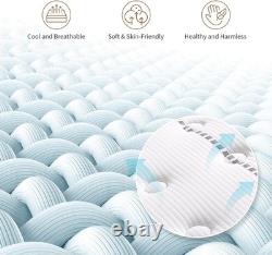 Single 3FT Pocket Sprung 7-zone Mattresses Memory Foam Mattress 10inch Deep