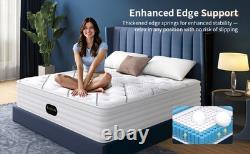 Single 3FT Pocket Sprung 7-zone Mattresses Memory Foam Mattress 10inch Deep