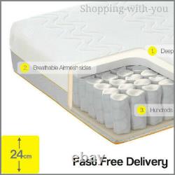 Single Dormeo Options Hybrid Mattress Pocket Springs And Memory Foam 24Cm High