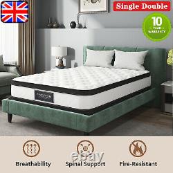 Single Double Memory Foam Mattress Pocket Sprung Hybrid Mattress Medium Firm UK