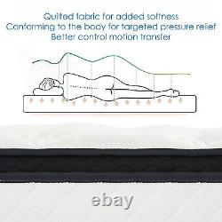 Single Double Memory Foam Mattress Pocket Sprung Hybrid Mattress Medium Firm UK