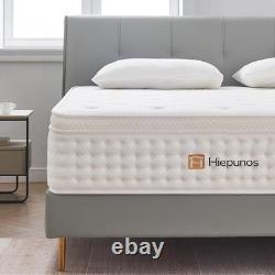 Single Mattress, 10.2 Inch Hybrid Memory Foam and Individually Pocket Spring, 3FT