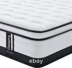 Single Mattress, 10.6 Inch Hybrid Memory Foam Pocket Sprung Mattress, Supportive a