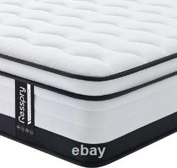 Single Mattress, 10.6 Inch Hybrid Memory Foam Pocket Sprung Mattress, Supportive a