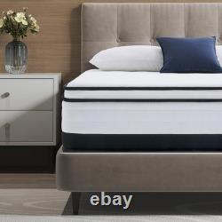 Single Mattress, 10.6 Inch Hybrid Memory Foam Pocket Sprung Mattress, Supportive a