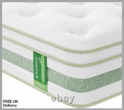 Single Mattress 3FT, 10 Inch Gel Memory Foam Pocket Sprung Hybrid Mattress, 7-Zo