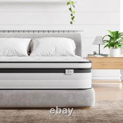 Single Mattress 3FT, 8.6 Inch Gel Memory Foam Pocket Sprung Hybrid Mat