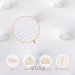 Single Mattress 3FT, 8.6 Inch Gel Memory Foam Pocket Sprung Hybrid Mat