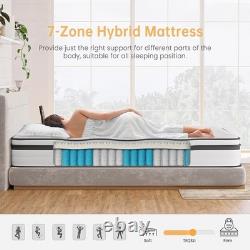 Single Mattress 3FT, 8.6 Inch Gel Memory Foam Pocket Sprung Hybrid Mat