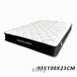 Single Mattress HighDensity Memory Foam Sprung AloeVera Fabric Pocket Spring 9in