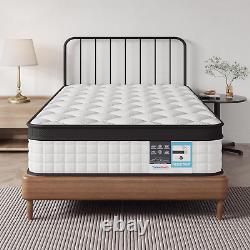 Single Mattress Memory Foam Mattress 11 Inch Pocket Sprung Mattress with 3D Brea