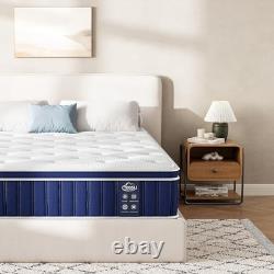 Single Mattress Memory Foam Pocket Spring Medium Firm Mattress 90x190x27cm