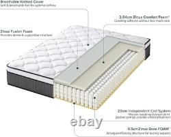 Single Mattress Pocket Spring & Memory Foam Mattress 90x190cm/3x6.2ft Heig