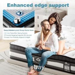 Sirhome Double Mattress, 4FT6 Gel Memory Foam 9 Zone Orthopaedic Mattress Pocket Sirhome Double Mattress, 4FT6 Gel Memory Foam 9 Zone Orthopaedic Mattress Pocket