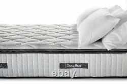 SleepSoul Bliss King Size 5FT Mattress Pillow Top Memory Foam 800 Pocket Sprung