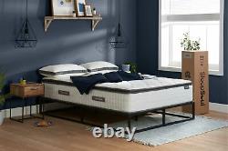 Sleep Soul Bliss Double 135cm 4FT6 Mattress Pillow Top Memory Foam Pocket Sprung