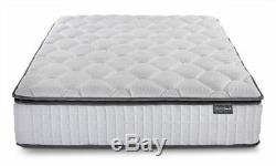 Sleep Soul Bliss Double 135cm 4FT6 Mattress Pillow Top Memory Foam Pocket Sprung
