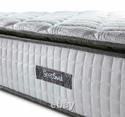 Sleep Soul Bliss Double 135cm 4FT6 Mattress Pillow Top Memory Foam Pocket Sprung