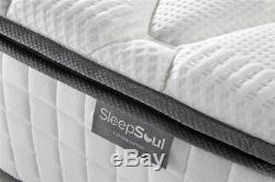 Sleep Soul Bliss King Size 150cm 5FT Mattress Pillow Top Memory Foam Pocket