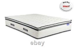 Sleep Soul Space Super King 180cm 6FT Mattress Pillow Top Memory Foam Pocket
