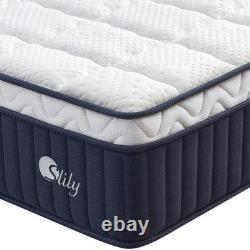 Slily 30cm Single Mattress 7-Zone Pocket Sprung Memory Foam Cooling Medium Firm
