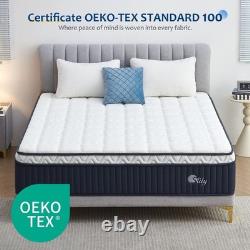 Slily 30cm Single Mattress 7-Zone Pocket Sprung Memory Foam Cooling Medium Firm