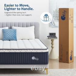 Slily 30cm Single Mattress 7-Zone Pocket Sprung Memory Foam Cooling Medium Firm