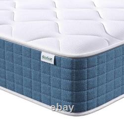 Small Double Breathable Memory Foam Mattress, Pocket Sprung Hybrid