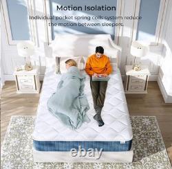 Small Double Breathable Memory Foam Mattress Pocket Sprung Hybrid