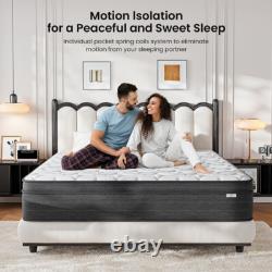 Small Double Hybrid Mattress Memory Foam Pocket Sprung Medium Firm 120x190cm