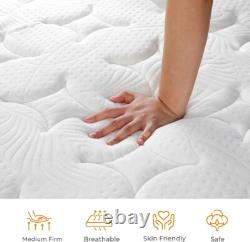 Small Double Hybrid Mattress Memory Foam Pocket Sprung Medium Firm 120x190cm