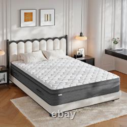 Small Double Hybrid Mattress Memory Foam Pocket Sprung Medium Firm 120x190cm