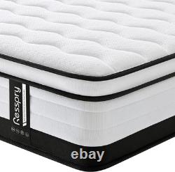 Small Double Mattress, 10.6 Inch Memory Foam Pocket Sprung Mattress, Supportive