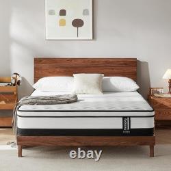 Small Double Mattress, 10.6 Inch Memory Foam Pocket Sprung Mattress, Supportive