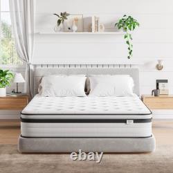 Small Double Mattress 4FT 10.6 Inch Gel Memory Foam Pocket Sprung Orthopedic