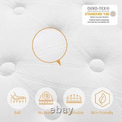 Small Double Mattress 4FT, 10.6 Inch Gel Memory Foam Pocket Sprung Orthopedic Ma