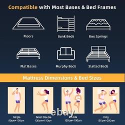 Small Double Mattress 4FT, 10 Inch Gel Memory Foam Pocket Sprung Hybrid Mattress