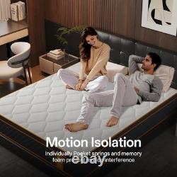 Small Double Mattress 4FT, 10 Inch Gel Memory Foam Pocket Sprung Hybrid Mattress Small Double Mattress 4FT, 10 Inch Gel Memory Foam Pocket Sprung Hybrid Mattress
