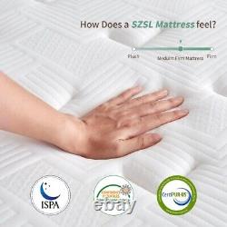 Small Double Mattress 4ft Memory Foam Pocket Spring Hybrid 120x190x22cm
