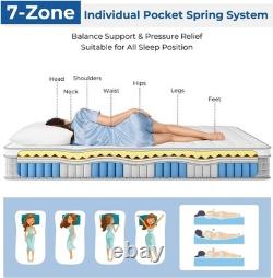 Small Single Mattress In A Box Memory Foam, Pocket Sprung, 100 Night Trial