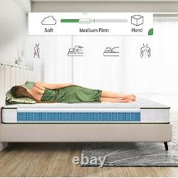 Spring Mattress 6FT Super King Mattress Innerspring Gel Memory Foam Hybrid