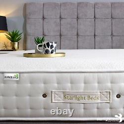 Starlight Beds 9''Deep Cashmere Memory Foam Pocket Spring Mattress for All Sizes